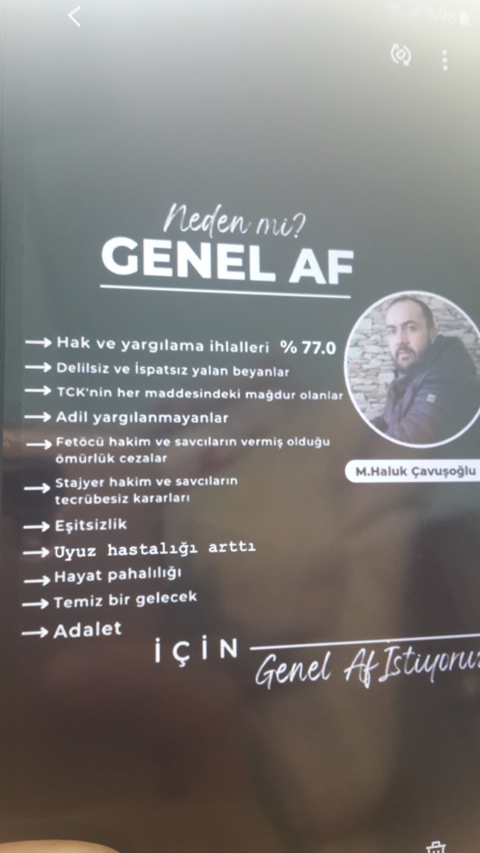 yazgunu65172955's tweet photo. GenelAf Referansi 

120 Bin Covid İzinde Olanlar Topluma Uyum Sağlayıp
Kendi Düzenlerini Kurdu.
Diğer Milyonlarca Adli Mahkuma da Hak Tanıyın
TemizSayfa Açmak İçin 

100.Yılda Geçmişi Temizlemek için Bir GENEL AF VE ADLİ SİCİL AFFI ÇIKMASI ELZEM

AFFEDİN EVLATLARİMİZİ ARTIK https://t.co/owd3eAPdGz
