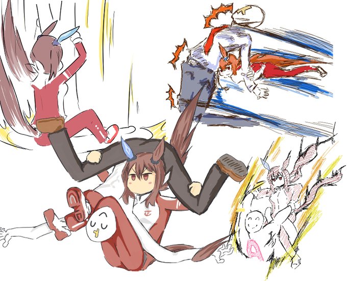 #描いたアヤベさんまとめ スキンシップ