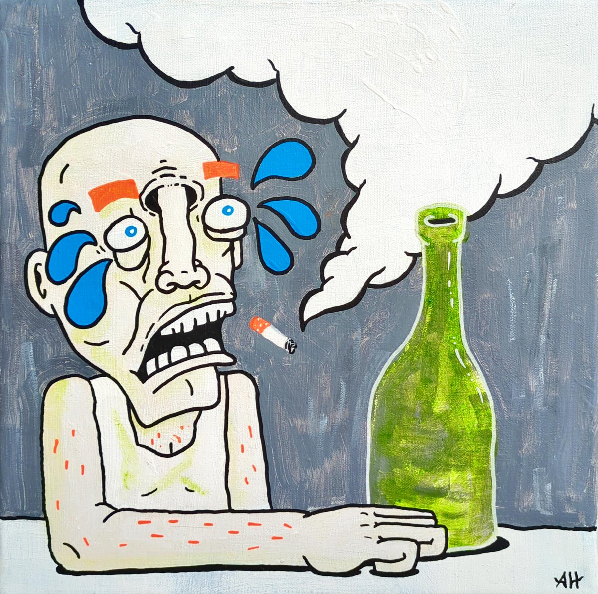 Mandegråd (2023)
Akryl på lærred
40 x 40 cm

Skriv besked ved interesse