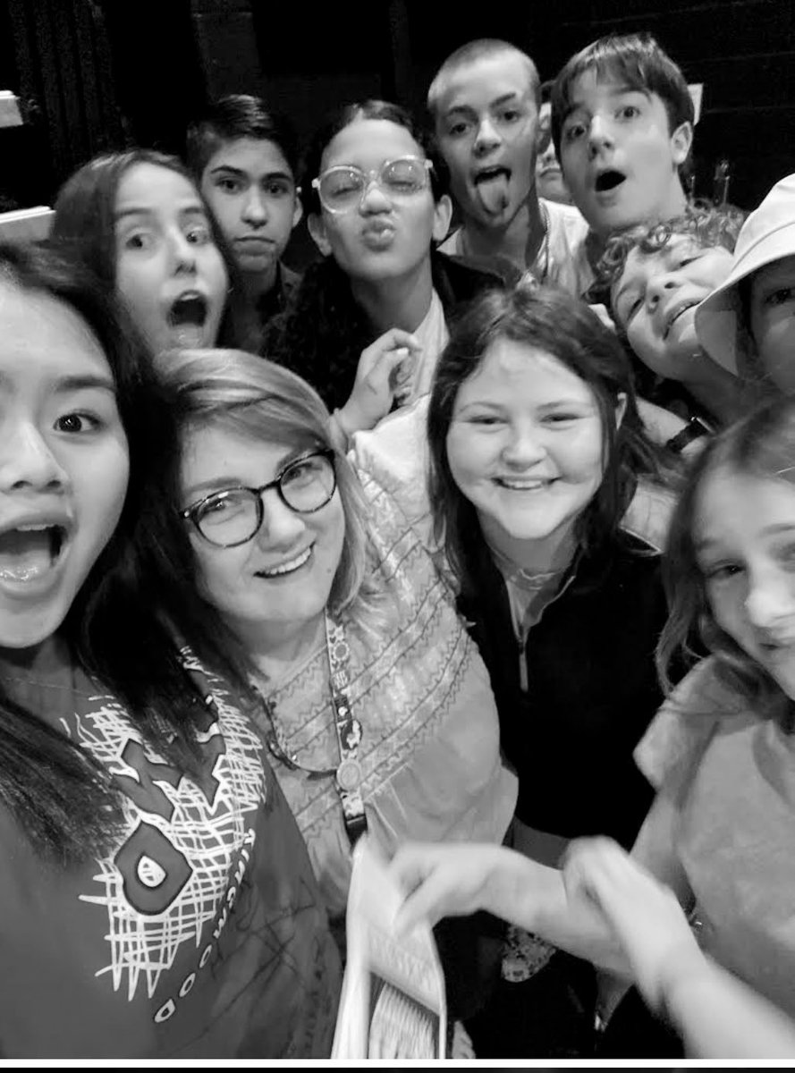 I opened my email to find that my sweet #Theatre1 student sent me our last-day-of-school fam pic. 💗🎭 I will miss watching them grow as performers & techies, and the fun we had together! #lovemykids #oneEnsemble #KMSTheatre #KMSCougarPride