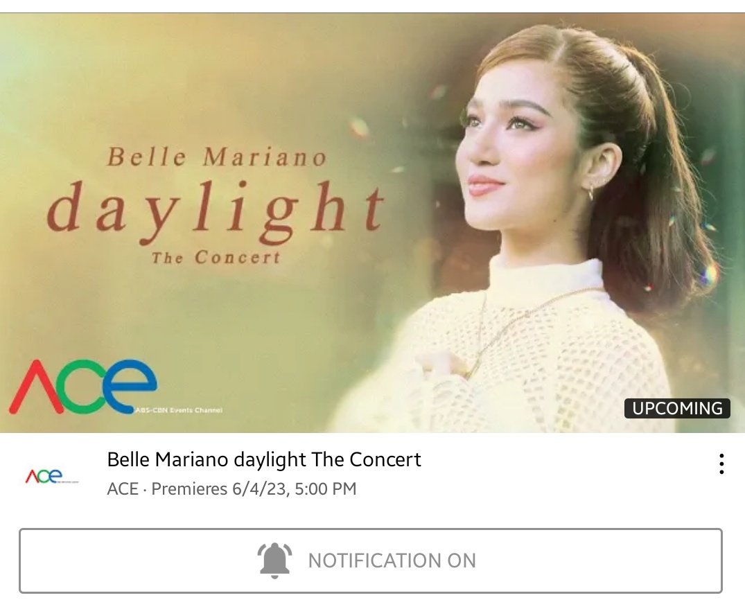 TODBOverseas's tweet photo. Belle Mariano daylight The Concert!
Premieres Tomorrow, June 4, 2023 at 5PM.
ACE | YouTube
🖇: https://t.co/66T7JJqBsA
#BelleMariano @bellemariano02
#BelleDaylightConcert
#AlwaysWithDONBELLE https://t.co/VpjCpywNGK