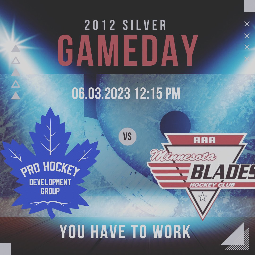 2012MNBLADES's tweet image. Last game of pool 🎮play  

The FOURTH game of the TOURNEY 

 2012 MN Blades Silver take on Toronto Pro Hockey 

12:15 Central 
6.3.2023 

#LETSGOBOYS #YOUHAVETOWORK #MNBLADES #THE12S