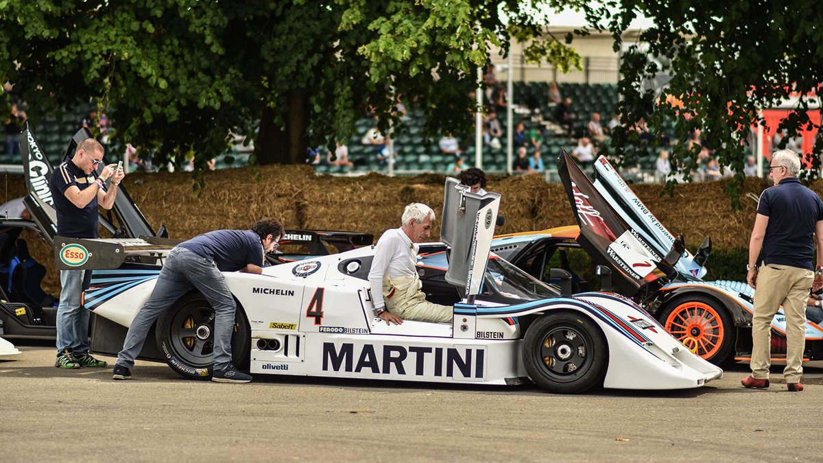 #Lancia 🇮🇹 LC2 Martini Racing 🍸 at Goodwood Festival of Speed © Behance