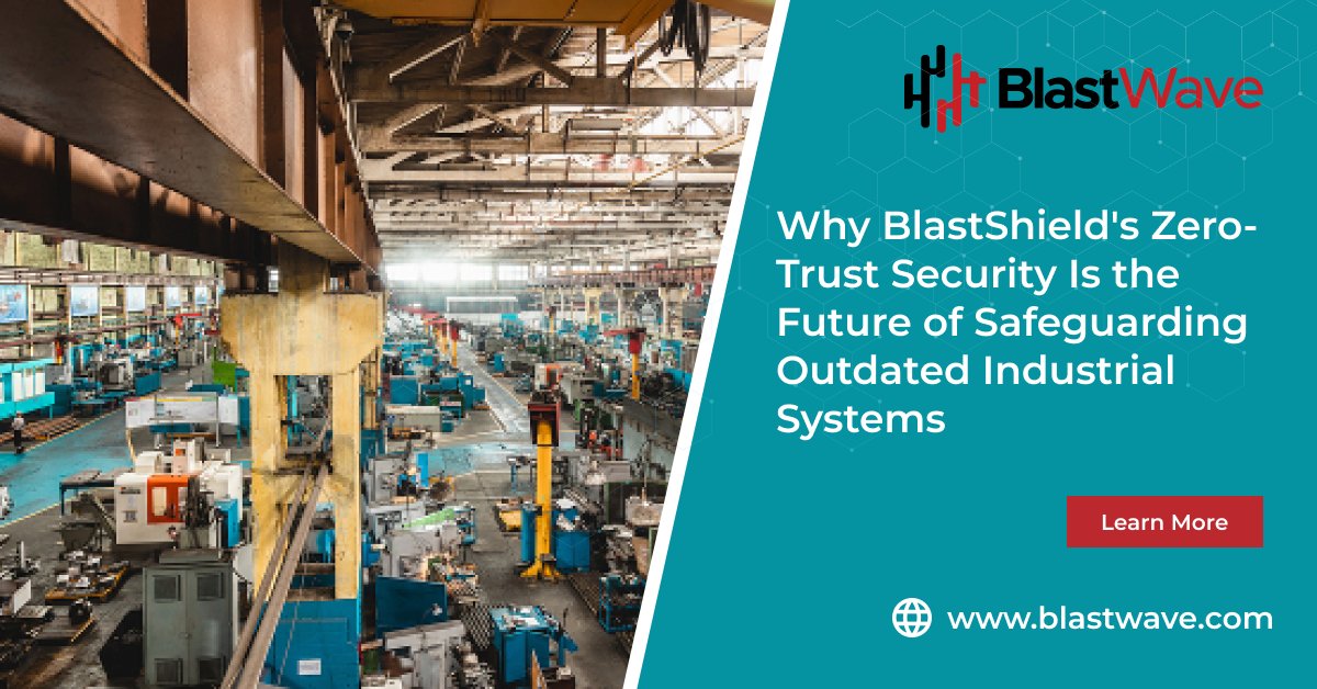 Outdated systems? BlastShield's zero-trust security is the answer. Learn why it's the future of industrial protection. Read the blog to learn more. hubs.ly/Q01S9qky0
#ZeroTrust #IndustrialSecurity #blastshield #industrialcybersecurity #bms #ZTNA #icssecurity #SPD #IIoT