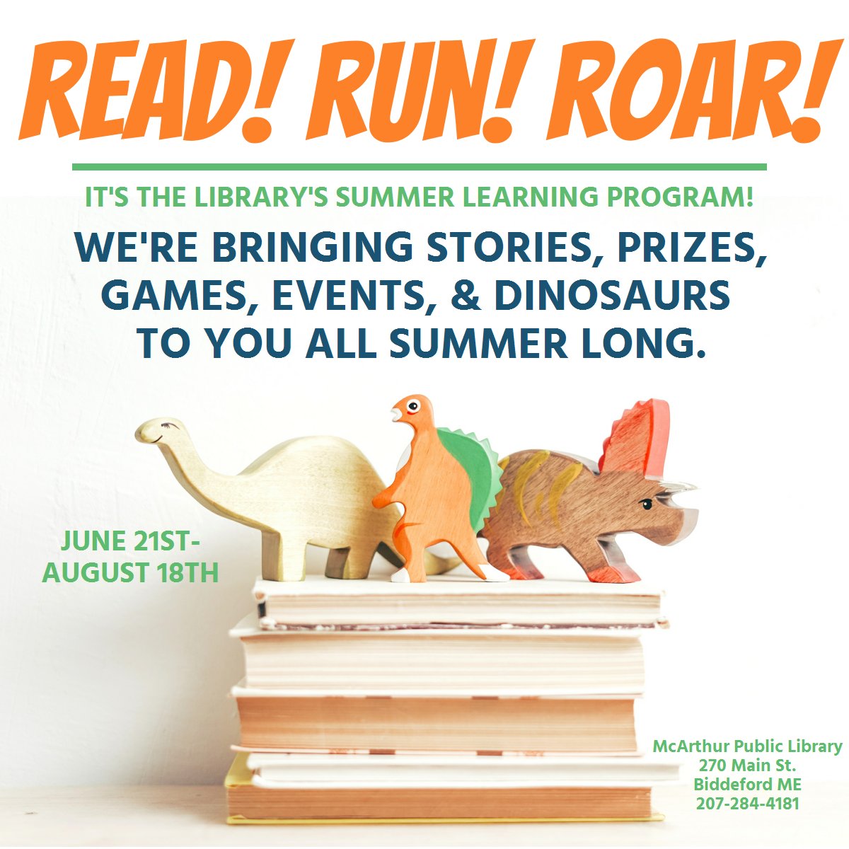 Are you bringing the kids downtown for all the excitement today? Don't forget to come by the library and ask about our Summer Learning Program!