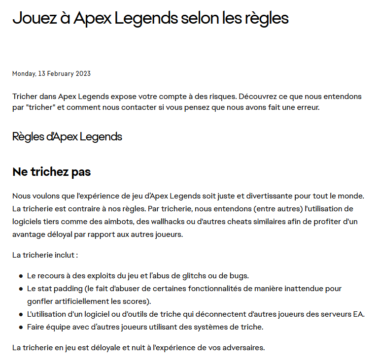 ELMAAX_'s tweet photo. Au cas ou... Peut être qu'il plus simple de faire des macros que d'apprendre à lire de nos jours ou bien d'être honnête tout simplement...

Désolé @PlayApex mais là c'est tendu ... faut agir...

Lien : https://t.co/kFqBCX6179 https://t.co/aAHZDOGRFb
