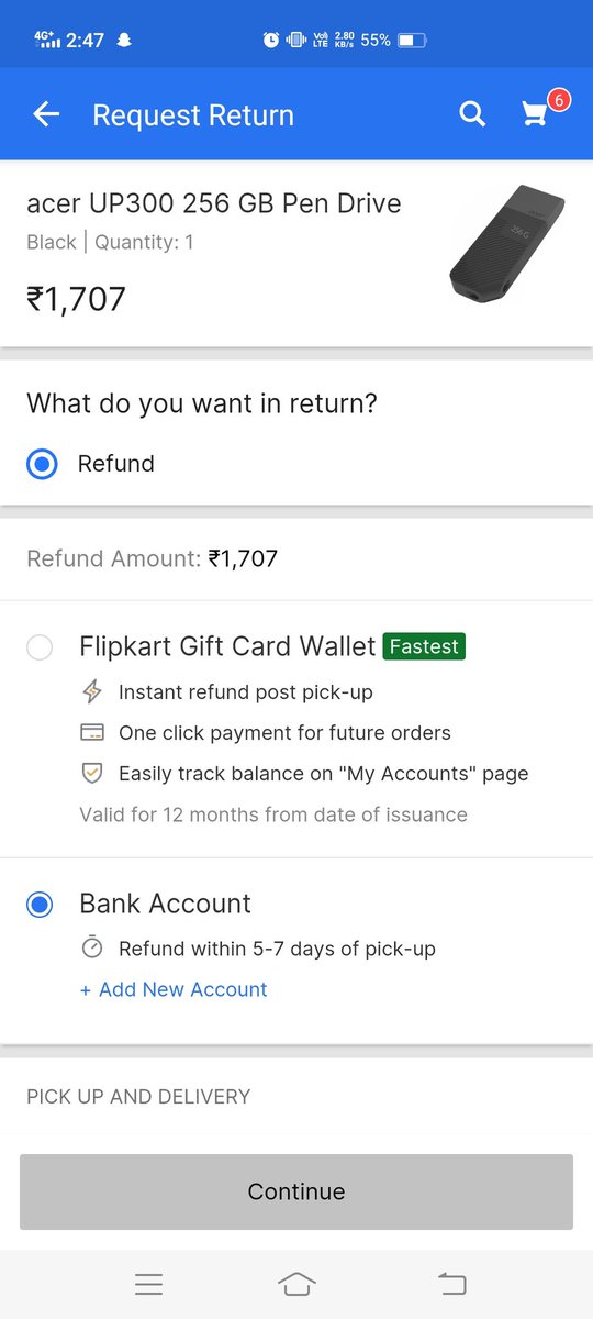 _sachinkhot's tweet photo. @Flipkart @flipkartsupport 

The defective product that I want to return is showing inactive refund option as I select my bank account option.

@Flipkart please take action. Don't make people fool. Stop sending defective products.

#Flipkart #REFUND
@Flipkart @flipkartsupport https://t.co/KlPNekYi26