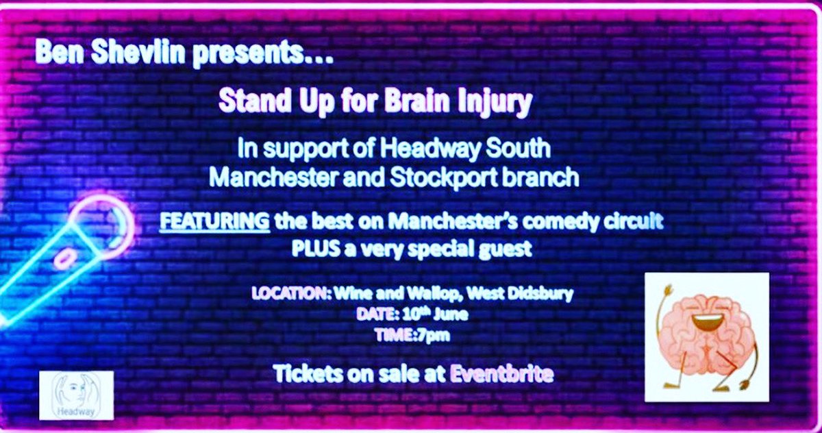 Next Saturday from 8 pm onwards at Wine and Wallop in Didsbury. I’ve decided to come out of retirement and do a bit of stand-up. To support @shevo82 & his brain injury charity. Tickets are limited & selling fast . See you there ! 🗣️🎤 😂.