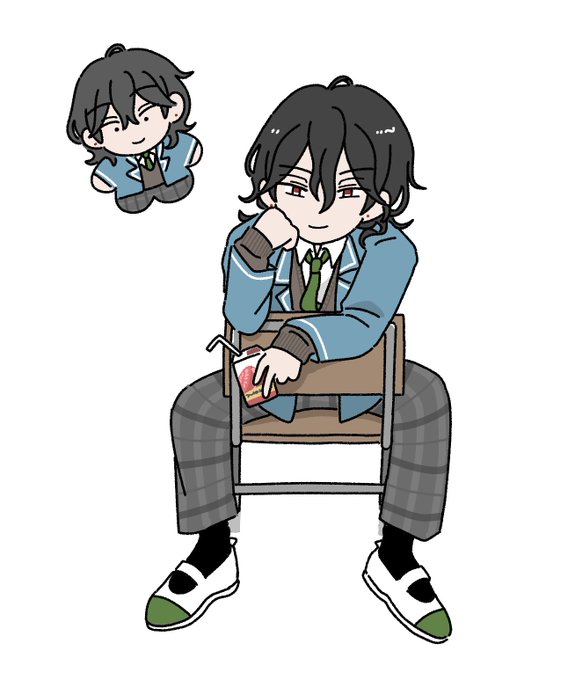 「sitting uwabaki」 illustration images(Latest)