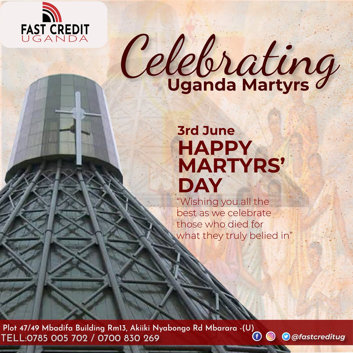 fastcreditug's tweet photo. Happy Martyrs' Day celebrations 
#MartyrsDay2023 #Mbarara #loanofficer #FastCredit https://t.co/DxpqgXDuFk