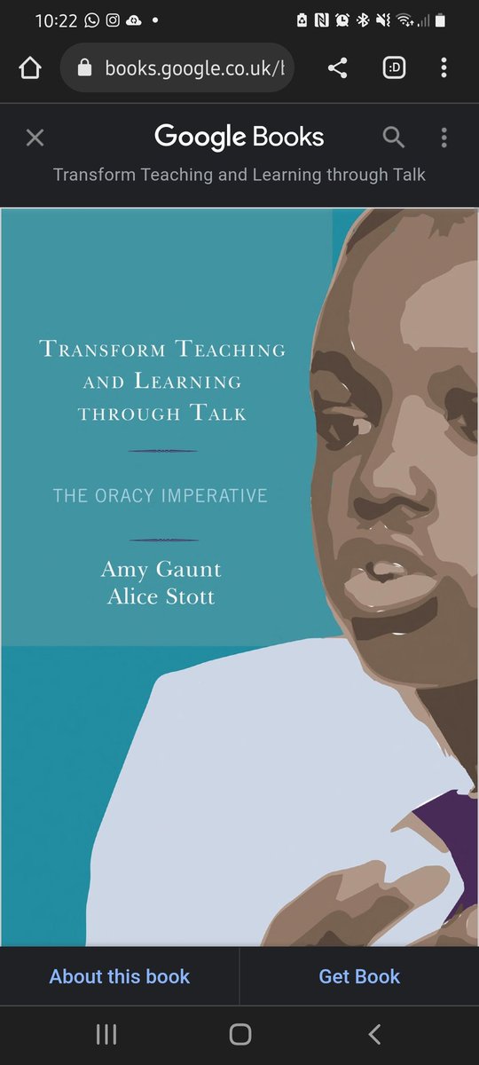 @MrsSingleton @STEMyBanda @RBrockPhysics @chatbiology @ChatChemistry @ChatPhysics For sure... Transform Teaching and Learning Through Talk: The Oracy Imperative - Book by Alice Stott and Amy Gaunt

I've lent my copy out but happy to send it to you for a read when I get it back x