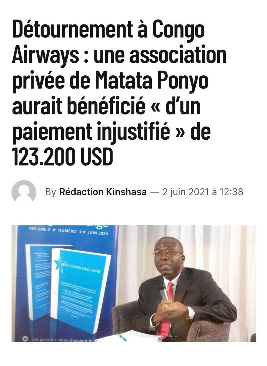️KASONGO KAS (3K), le prochain Pdt de l'A.N. on Twitter "CONGO AIRWAYS