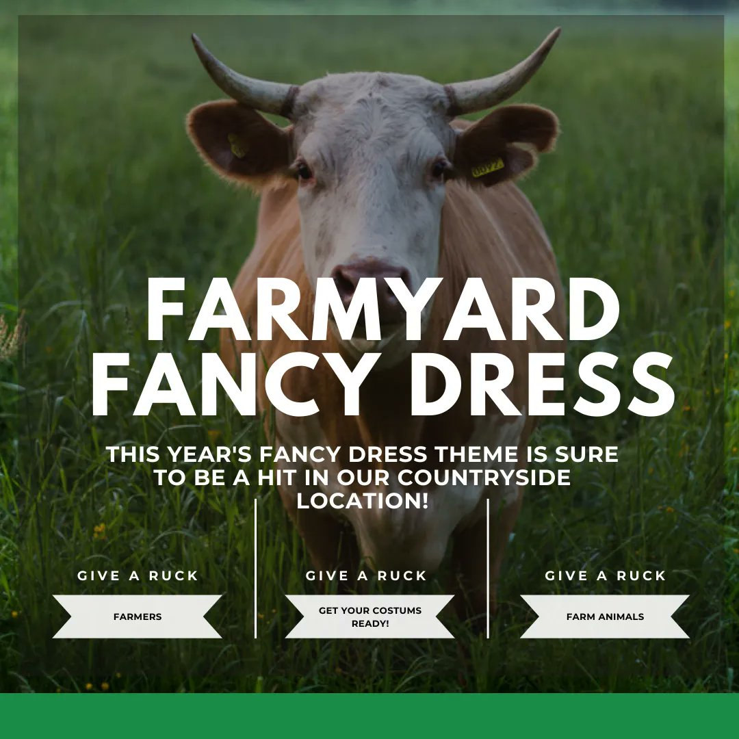 Our fancy dress theme for this year's rugby 7s tournament on the 10th June is "Farmyard"!

So get your best farmer or farmyard animal costumes ready, as there will be a prize for the best dressed!