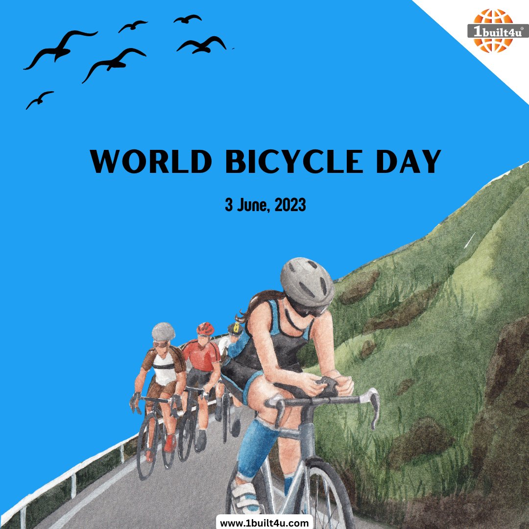 'Two wheels, infinite adventures. Celebrating World Bicycle Day! 🚴‍♀️🚴‍♂️'

#1built4u
#1built4udotcom 
#WorldBicycleDay
#PedalPower
#CyclingCommunity
#BikeLove
#BikeLife
#TwoWheels
#BicycleAdventures
#HealthyHabits
#GreenTransportation
#BikeEverywhere