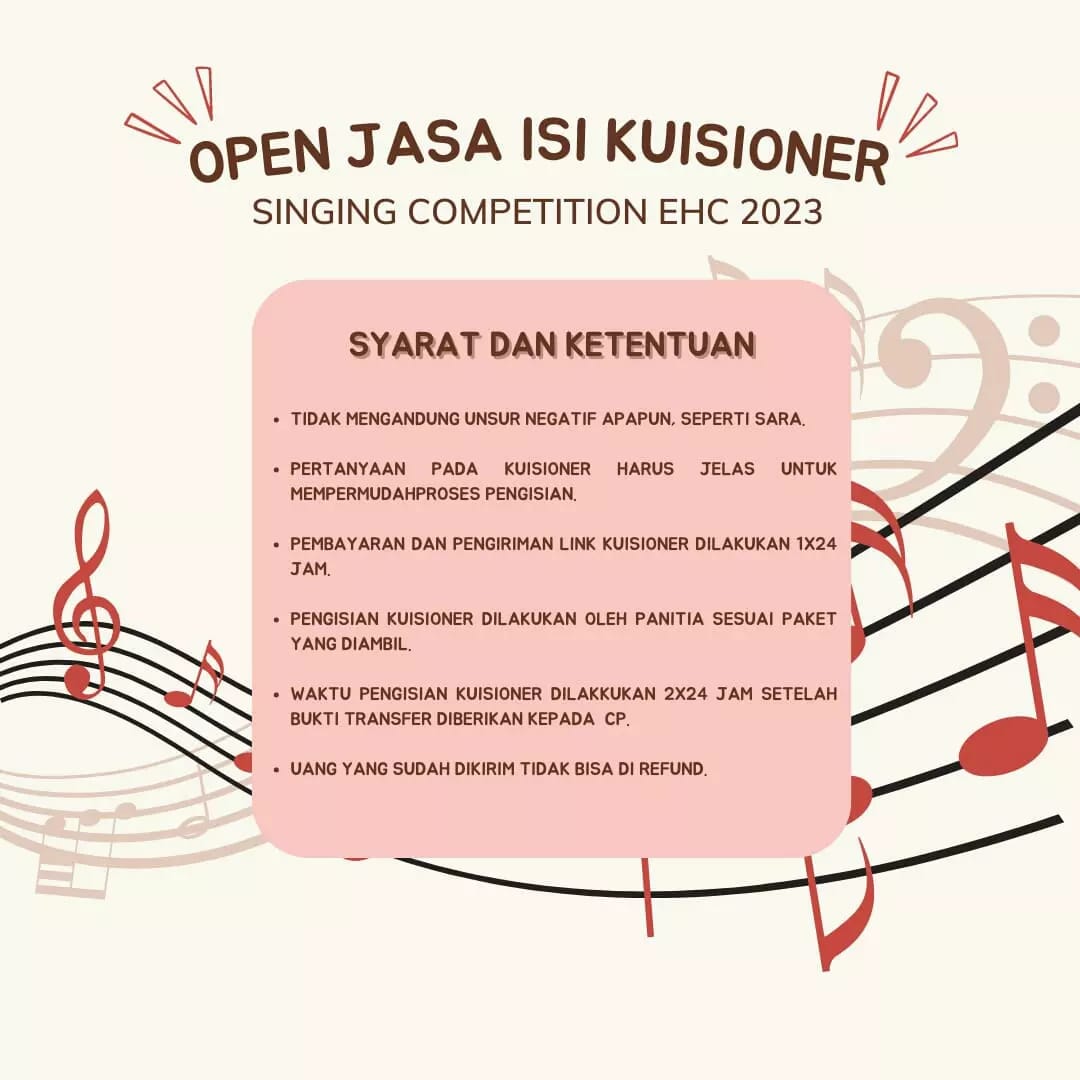 kiaashopp's tweet photo. 📢[OPEN JASA ISI KUISIONER EHC 2023]📢

Hallo everyone!🙌
Kalian lagi cari responden untuk tugas dan penelitian? Atau butuh banyak target kah?🤔

Contact person WhatsApp:
Lina: 083827899900

#openjasaisikuisioner2023 #butuhresponden #jasaresponden #respondenmahasiswa #skripsi https://t.co/AvycJ6KtYd