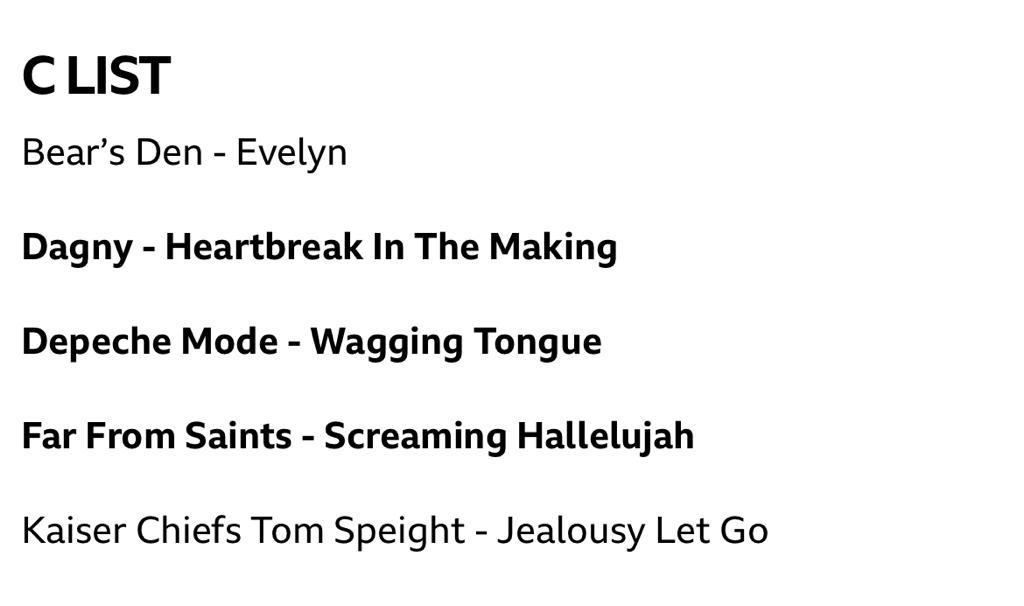 Dagny playlisted by BBC Radio 2 for what I believe is the first time ever? 🇳🇴