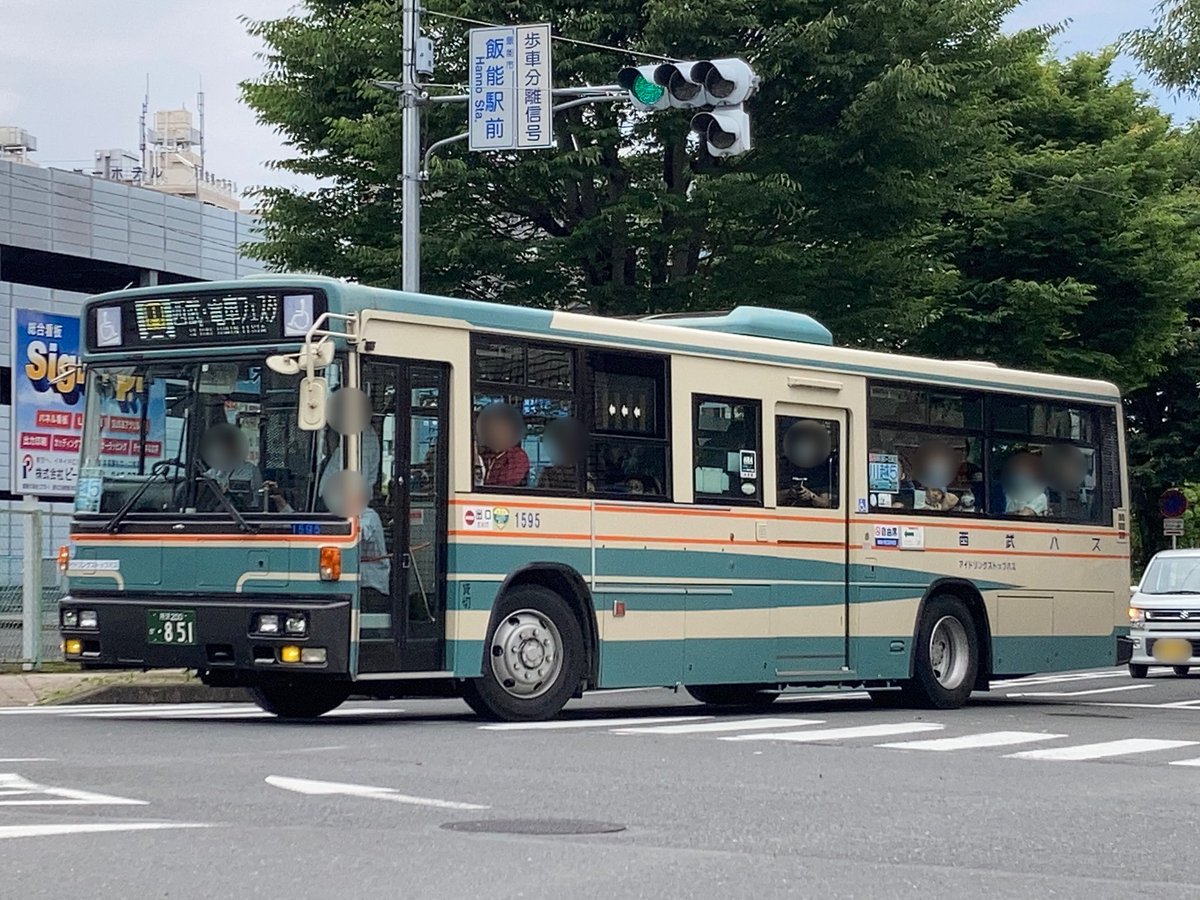 西武バス 1595(貸切車) 日産ディーゼルスペースランナーUA！