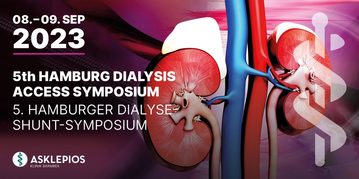 robshahverdyan's tweet photo. 3 months to go! 5th Hamburg Dialysis Access Symposium and Masterclass, Sep 8-9th 2023. Do not miss your chance to attend the workshop and our symposium this year! Final program available now. https://t.co/gd6WuPuPWW