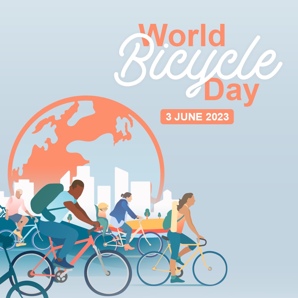 Happy World Bicycle Day! 🚲🙌🥳

Get on your bike and enjoy the celebrations!

#WorldBicycleDay