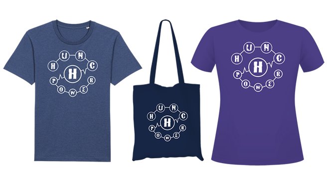 Our new organic merch is still available. Exclusively on the Hawkr app/site at hawkr.live/hunchpower/sto…

We've got fitted and medium-fit t-shirts plus tote bags. Get it in time for the festivals.

#bandmerch #bandmerchandise #bandtshirt #totebag #musicmerch #ladiestshirt