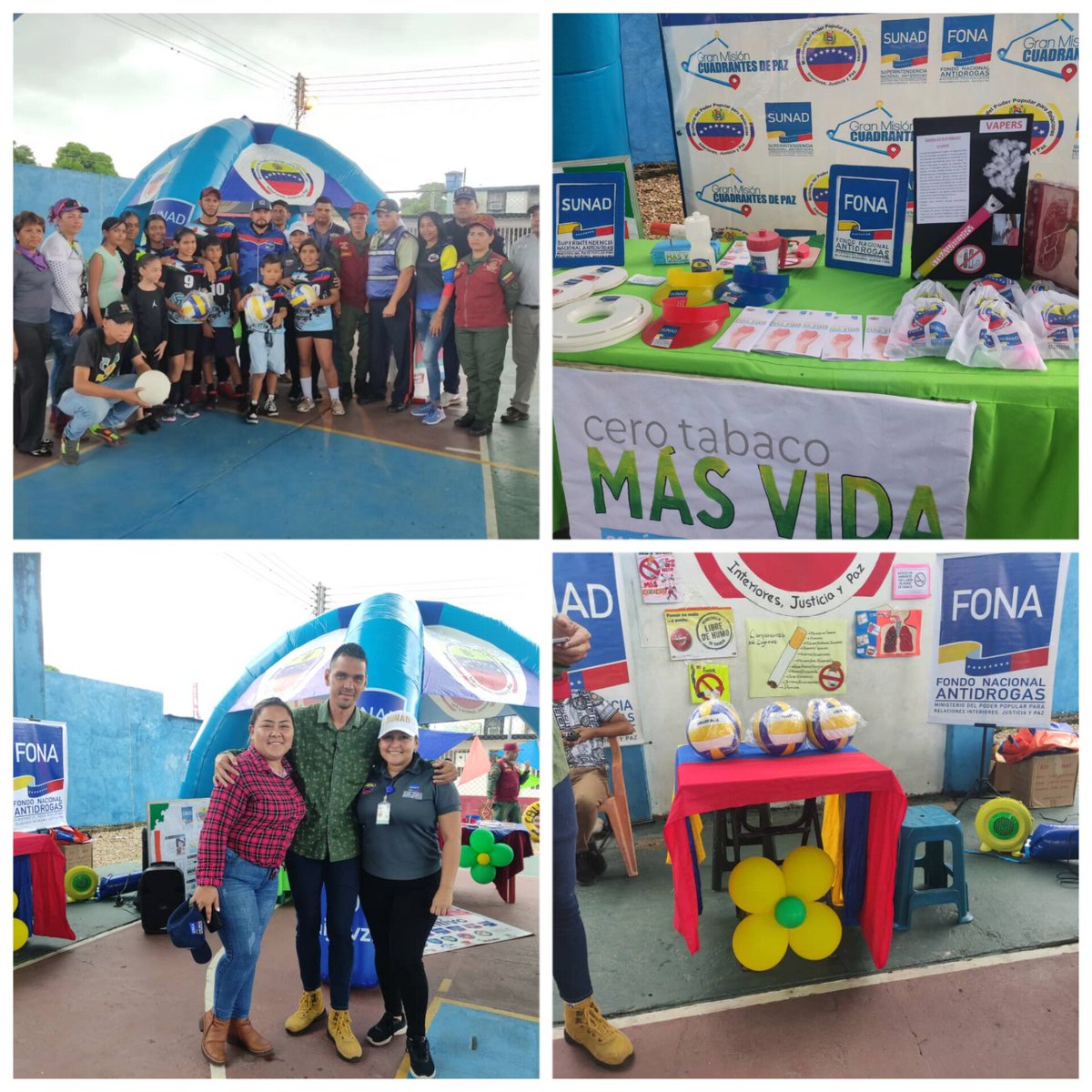 Seguimos desarrollando actividades en el Marco del día mundial sin tabaco. 2023,desde la parroquia Rómulo Betancourt, Cancha Coromoto II, fomentamos la prevención a través de la información, formación Deporte y recreación.#DiaMundialSinTabaco
