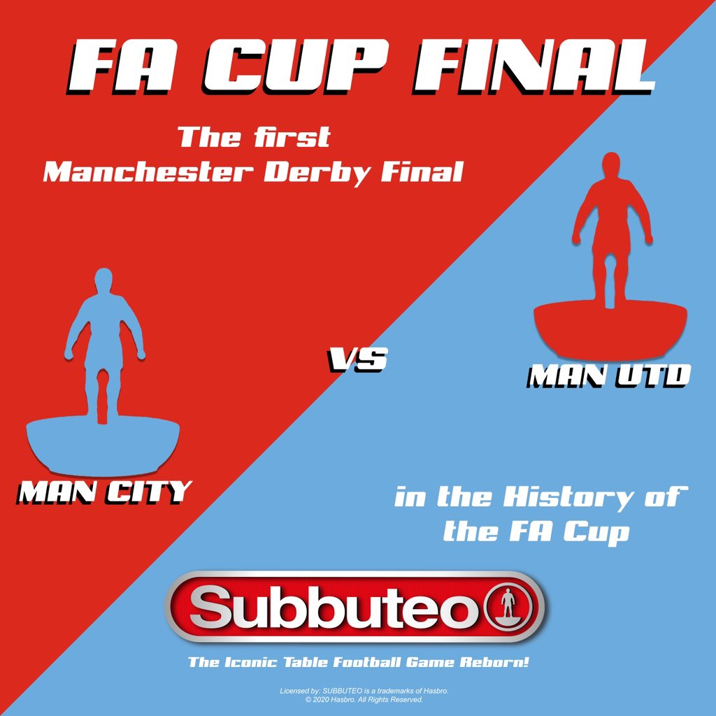 Who will you be cheering on today? …or will you be playing your own match? #subbuteo #facupfinal #football