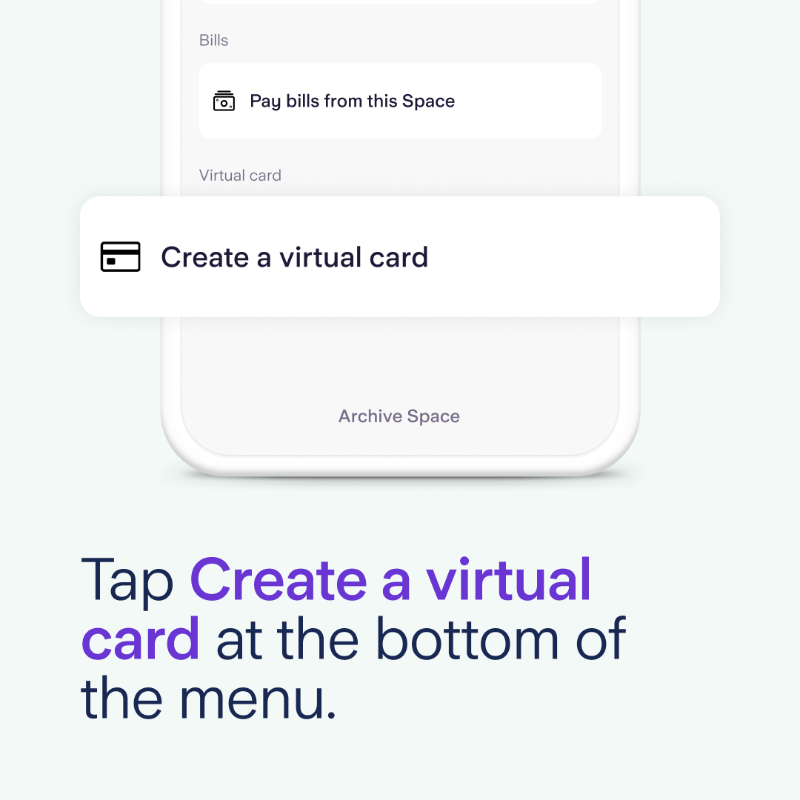 StarlingBank's tweet photo. Creating a virtual card for a joint Saving Space is simple ☺️

Let our carousel explain 👉
