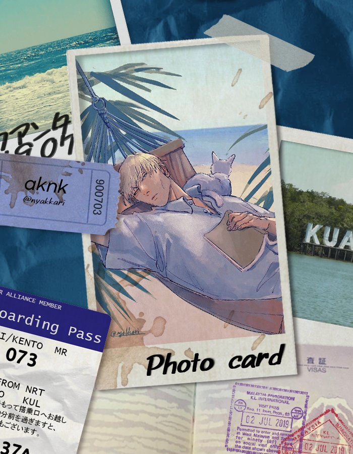 💙 𝑺𝒖𝒎𝒎𝒆𝒓 𝑯𝒐𝒍𝒊𝒅𝒂𝒚𝒔 𝒊𝒏 𝑲𝒖𝒂𝒏𝒕𝒂𝒏

🏝 <포토카드> 도안을 공개합니다•°*

• お時間を割いていただいたaknk様(@ nyakkari)に誠にありがとうございます。💛

#이제껏_흘려보낸_나나미의_시간을_되찾아줄게
#한_페이지씩_되돌려질_너의_청춘을_위해
#그래_쿠안탄이_좋겠어
