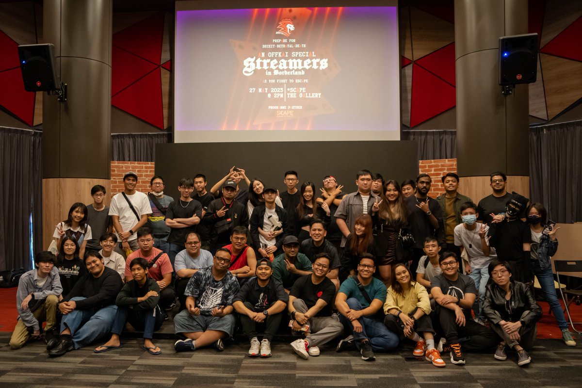 SGStreamers's tweet photo. Another OFFKAI done and dusted! 
We hope to see you again soon!  Huge thanks to our partner @scapesg for sponsoring the venue for the event!
More photos available on our Instagram @SGStreamers 
#SGStreamers #singapore #gaming #twitch https://t.co/pITVLM6UH1