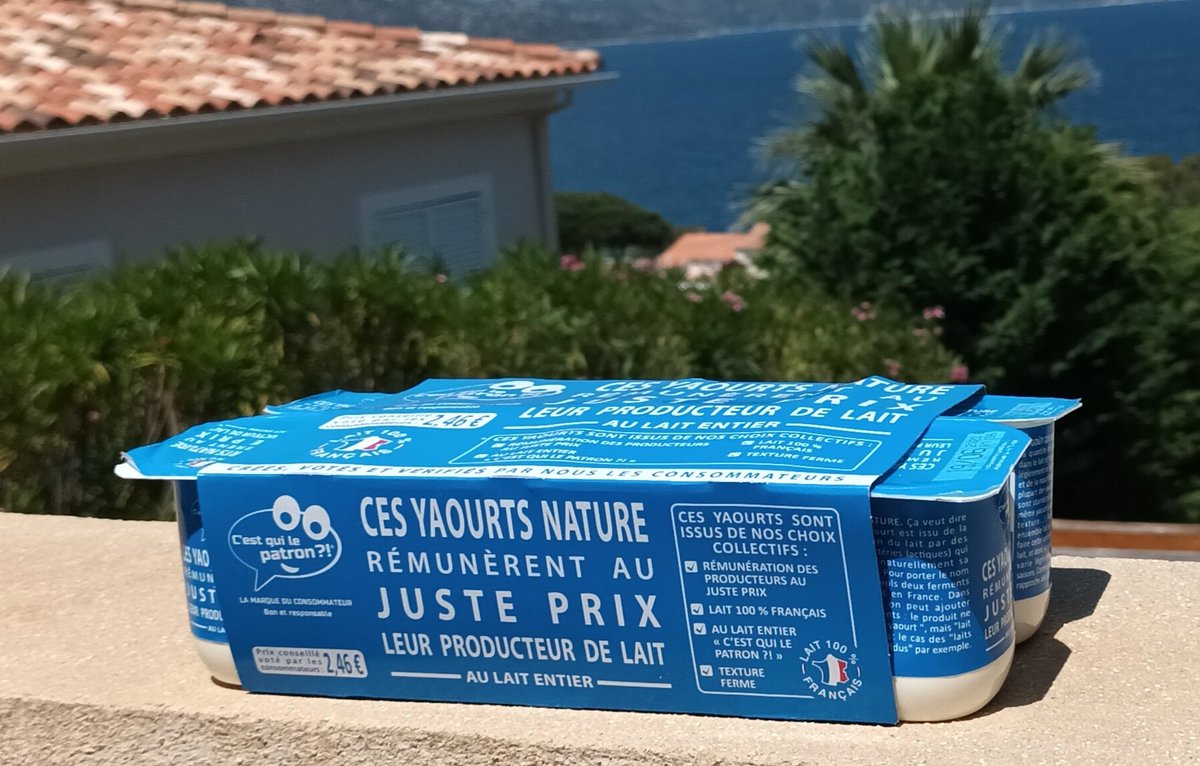 JPhilippebrun's tweet photo. [#Ess - Signaler] #ConsommAction | 🙏 #GéantCasino de @Cita_Bastia Port #Toga (2B) d'avoir #référencé et mis en bonne place (hauteur d'👁) les excellents #yaourts au lait entier de la #Scic @C_qui_le_Patron 😋 cc @CasinoEnseignes @NicoChabanne @les_scop ⤵️ https://t.co/vQN1N1fr3H