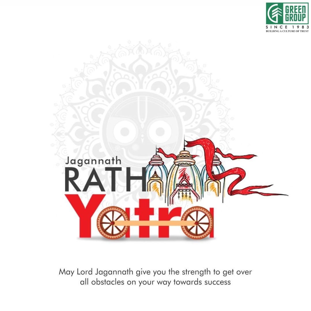 GreenGroupSurat's tweet photo. Rath Yatra is an auspicious occasion where the journey takes the center-stage. Green Group wishes that you too begin your blessed journey of book your dream home.

#greengroup #surat #SuratRealEstate #realestate #rathyatra #lordjagannath #JagannathRathYatra https://t.co/AAv6Z9ApqC