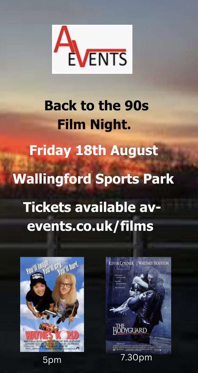 Our Summer Season kicks off in 5 weeks! 
@theabbotts_1870 @Wallingfordtc @Wallingford_SP #abingdon #wallingford #outdoorcinemas #football #backtothe80s #backtothe90s #TopGun #ET #BillandTed #dirtydancing #waynesworld #bodyguard #videowall