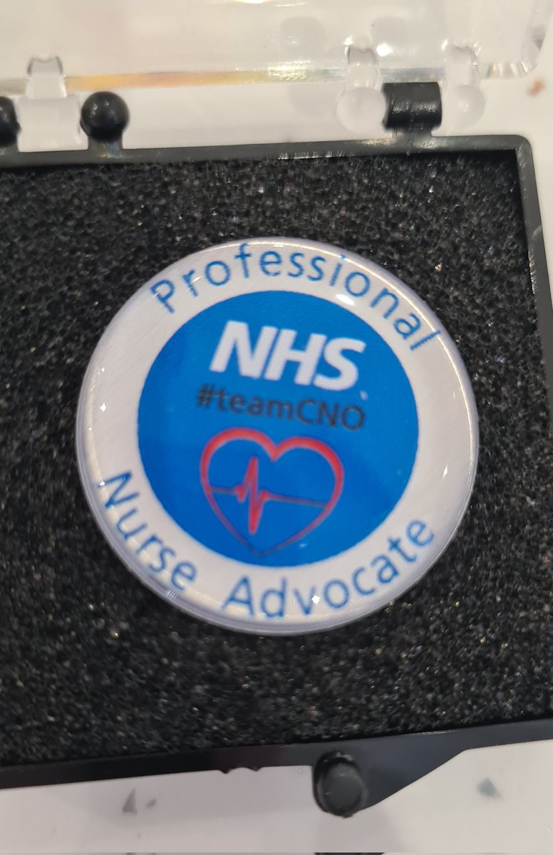I have just received my PNA badge after completing it in 2021, I am so pleased. Thank you to @JoannaL14022775 for sending it to me & the lovely card ❤️ #LearningDisabilityNurse #LDNursing #PNA #NurseAdvocate