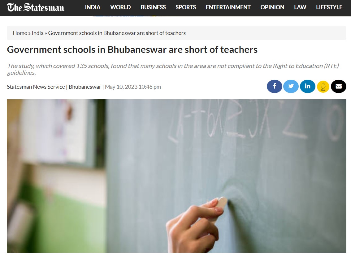 KalahandiNvs's tweet photo. Action should be taken to address the teacher shortage, as reported in the slum clusters of Bhubaneswar. A well-supported and sufficient teaching force will improve children’s learning outcomes.
https://t.co/i04OdLNNEJ
#educationcannotwait https://t.co/ROtfRmPnbJ