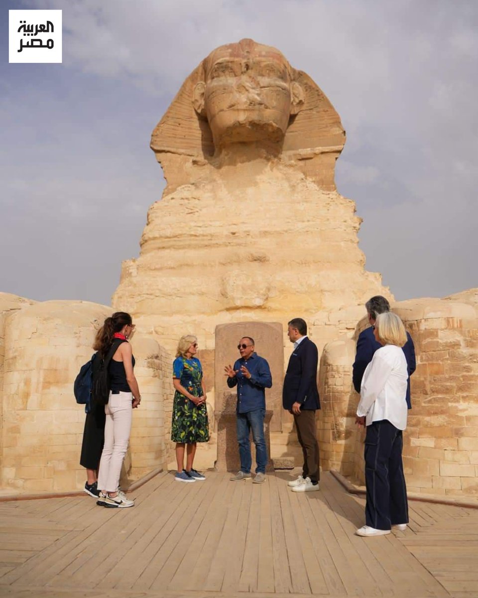 لقطات من زيارة السيدة الأمريكية الأولى #جيل_بايدن صباح اليوم السبت لمنطقة #الأهرامات بالجيزة
#العربية_مصر