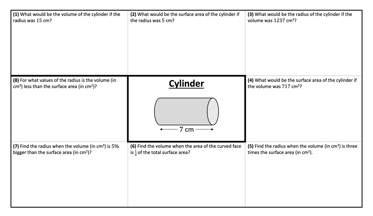 nathanday314's tweet photo. New today:

Volume and Surface Area of a Cylinder!

(Quite some effort went into making all the answers to these 'nice'.)

Available to download individually at: https://t.co/NmqhGNdizl

Or get the complete collection at:
https://t.co/vCisv9GgdI https://t.co/o05lmcIzLL