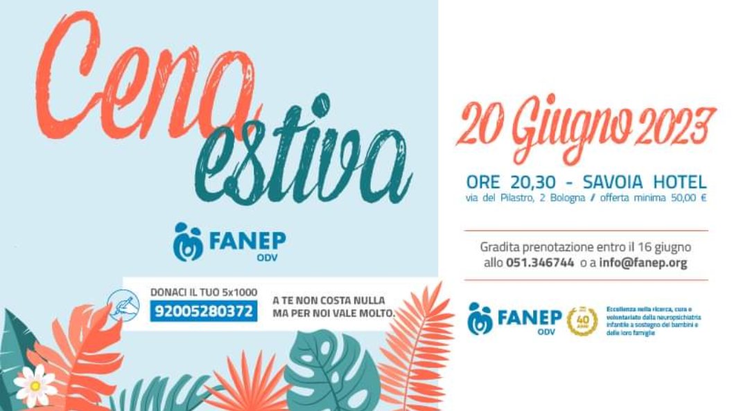 Consueta cena estiva. 
Un momento per salutarci in vista dell'estate e raccontarvi tutti i nuovi progetti per i mesi a venire. 
Ricordiamo a tutti i soci che prima della cena estiva ci sarà L'assemblea ordinaria di Fanep in una sala dell'Hotel Savoia.
#fanep #eatate