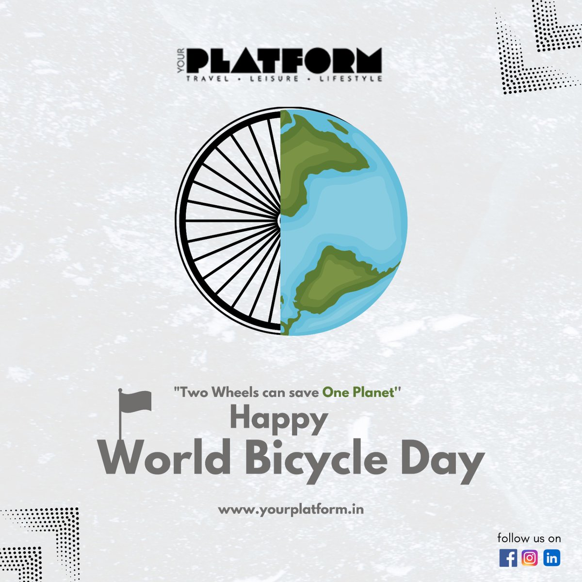 'Let's celebrate the simple joy of riding a bicycle and the positive impact it has on our planet. Happy World Bicycle Day! 📷📷'#yourplatformin #bicyclelifestyle
#PedalPower
#bikelovers
#cyclingcommunity
#bikeeverywhere
#twowheels
#environment
#greenplanet