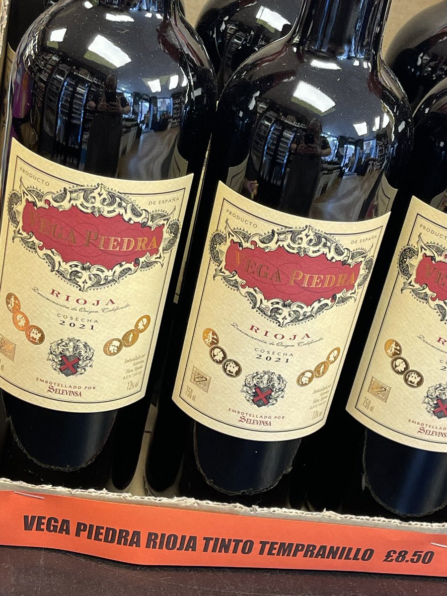 £8.50 from the fridge with a slight chill this Rioja will suit any lunch menu