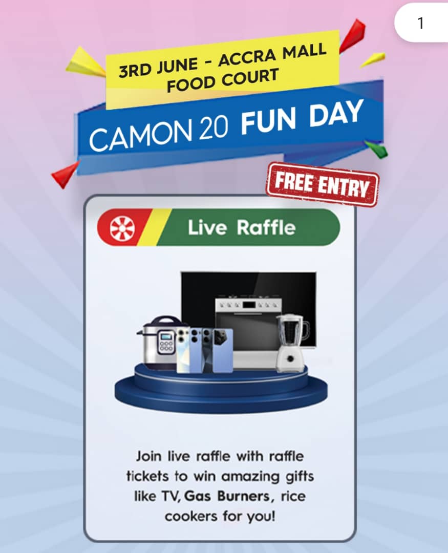 Live Raffle #CAMON20FunDay