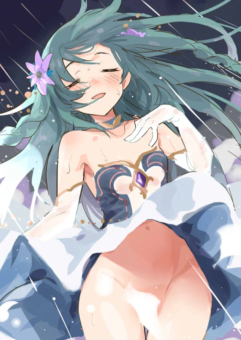 暴風雨でも歌に集中し続けるチカ #プリコネR