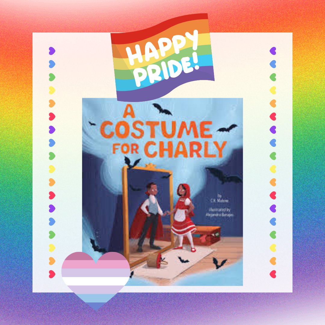 Happy Pride, Charly!

Check out A Costume For Charly by <a href="/CKMalone2/">CK says save us from the eveeeel empire</a> and illustrated by Alejandra Barajas this Pride Month and every month!

Edited by <a href="/Cherrita_Lee/">Cherrita Lee</a> 
Published by <a href="/BeamingBooksMN/">Beaming Books</a> 

Bigender Resource: carlislemalonebooks.com/about-3

#PrideMonth #Pride #kidlit