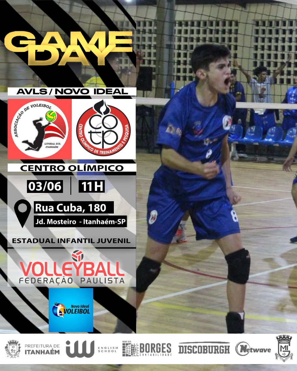 VoleibolAvls's tweet image. É HOJE 💙❤️🏐

Já já nossos meninos entram em quadra pela 7° Rodada do Campeonato Paulista as 11 horas no Ginásio do Leonor, contamos com a torcida de todos 👊🏻 🏐 . 

#VemSerAVLS 
#RevelandoTalentos
#AquiVoleibolNãoPara #fpv
#Itanhaém #BaixadaSantista
#LitoralSul #SãoPaulo