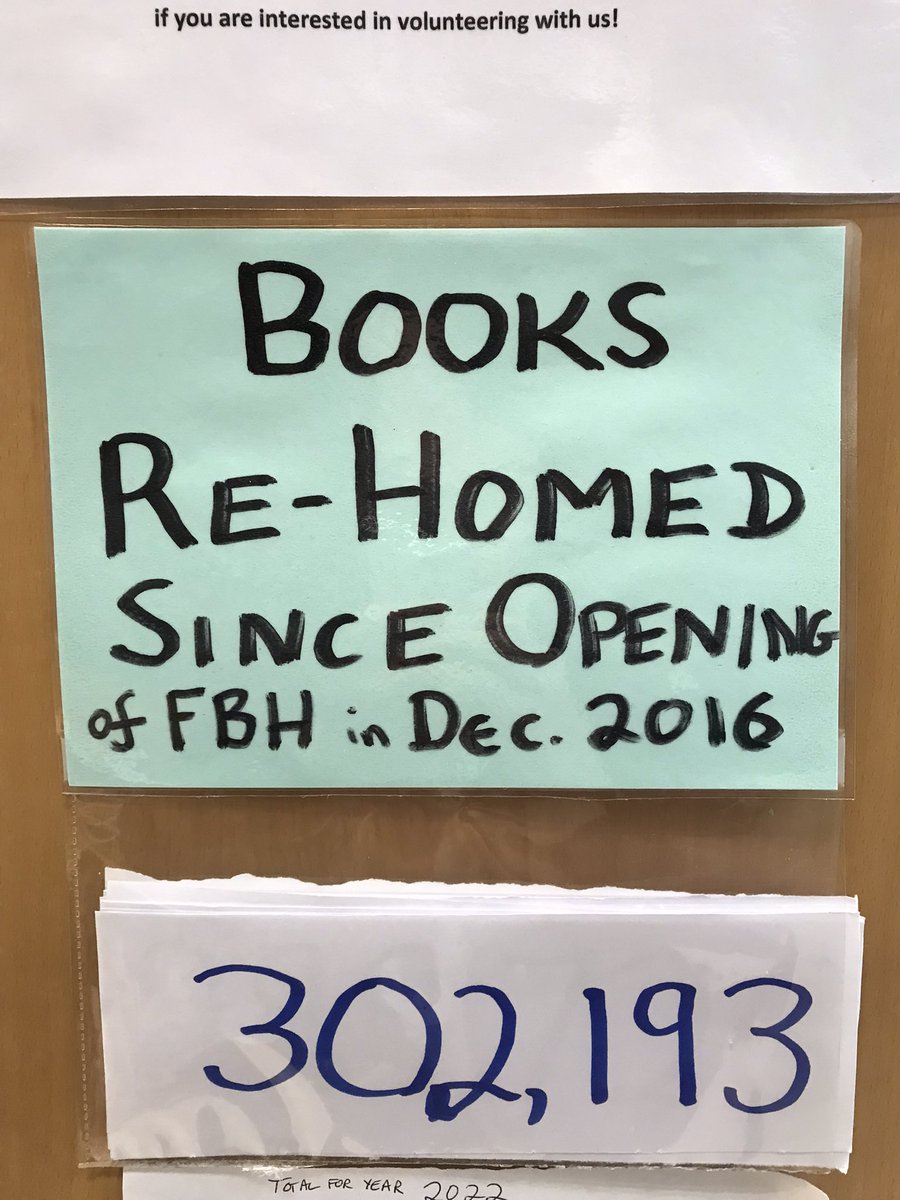 FBooksHatfield's tweet photo. That’s quite a few books! 📚📚📚

Thank you to everyone who’s donated to us, taken books, or even helped volunteer over the years! 

To put this in to perspective if that were Imperial feet, it would be roughly as tall as 10 and a half Mt Everests 🗻 https://t.co/bLpzxbdy5t