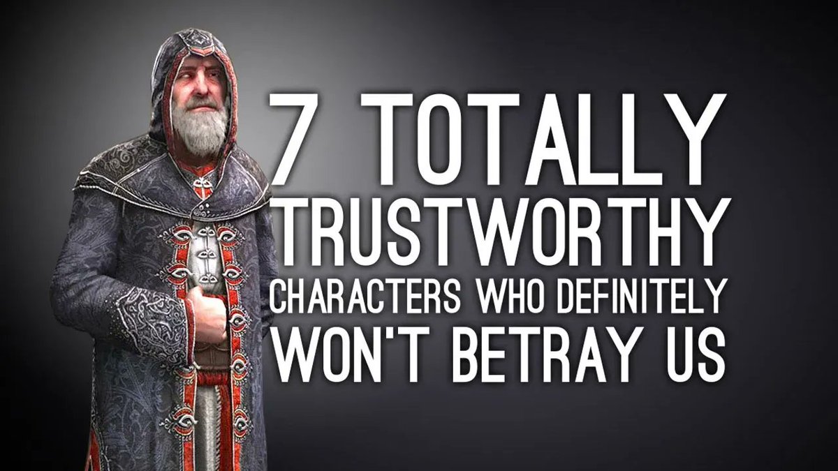 7 Totally Trustworthy Characters Who Definitely Won't Betray Us bit.ly/3Xtq6xs  #gaming #GamesTj #MoviesTvTj (video)
