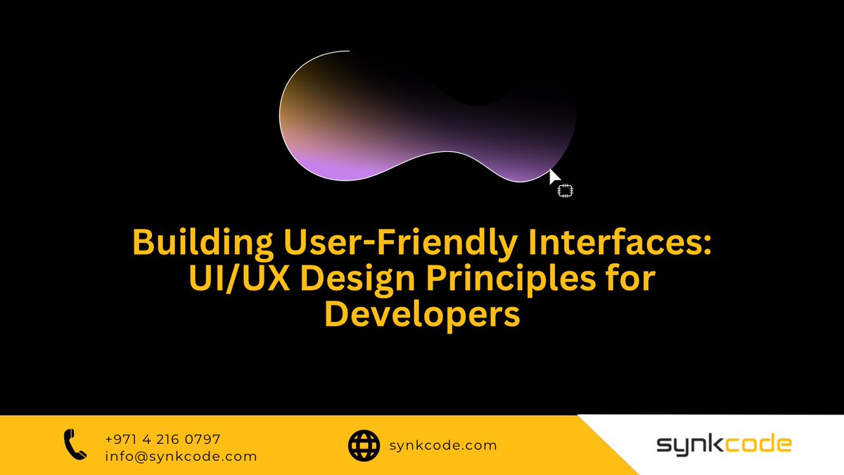 synkcode's tweet image. Join us on this creative journey as we explore color theory, typography, layout, and interaction design, uncovering secrets to unlock a seamless user experience.
#UIUXDesign #UserFriendlyInterfaces #SoftwareDevelopment #DesignPrinciples #DevelopersLife #CodePassion #UXUIInspo
