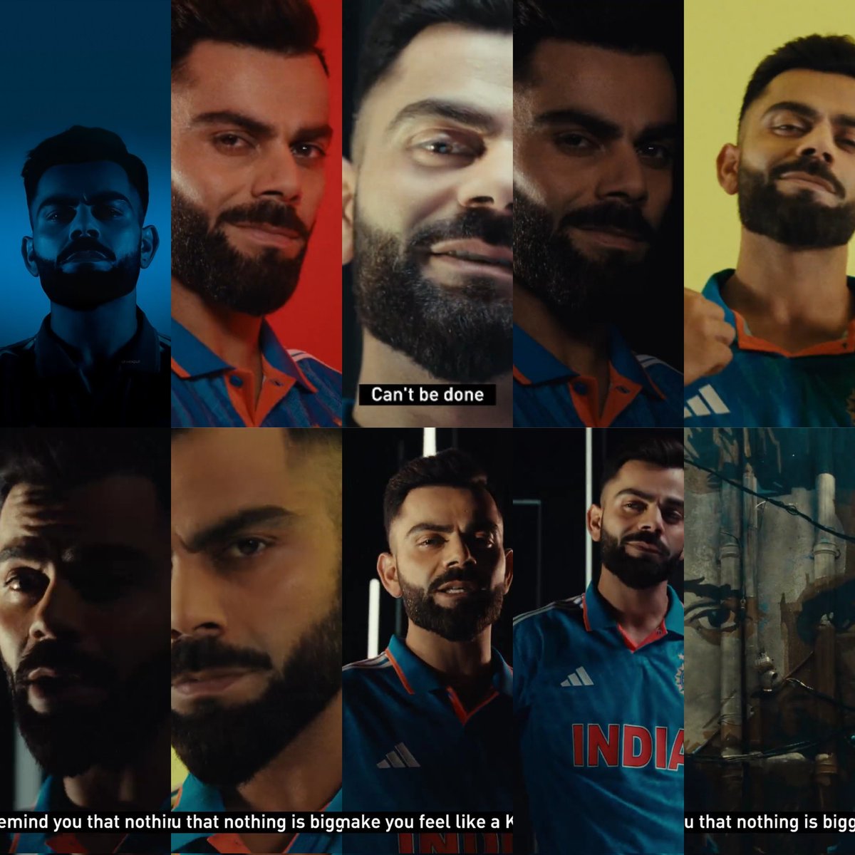 @AdidasCricket ⚡💥 #ImpossibleIsNothing 
@imVkohli ❤️😍