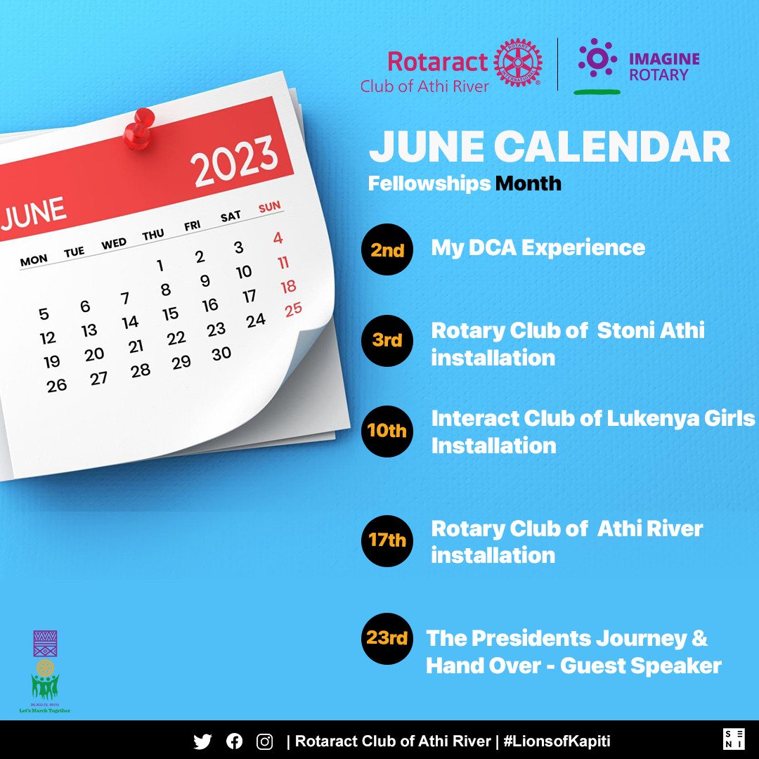 racathiriver's tweet photo. Here's to June ,Lions of Kapiti🦁
#forthegreatestgood
#racathi
#imaginerotary
#letsmarchtogether https://t.co/nx0D60u3jE