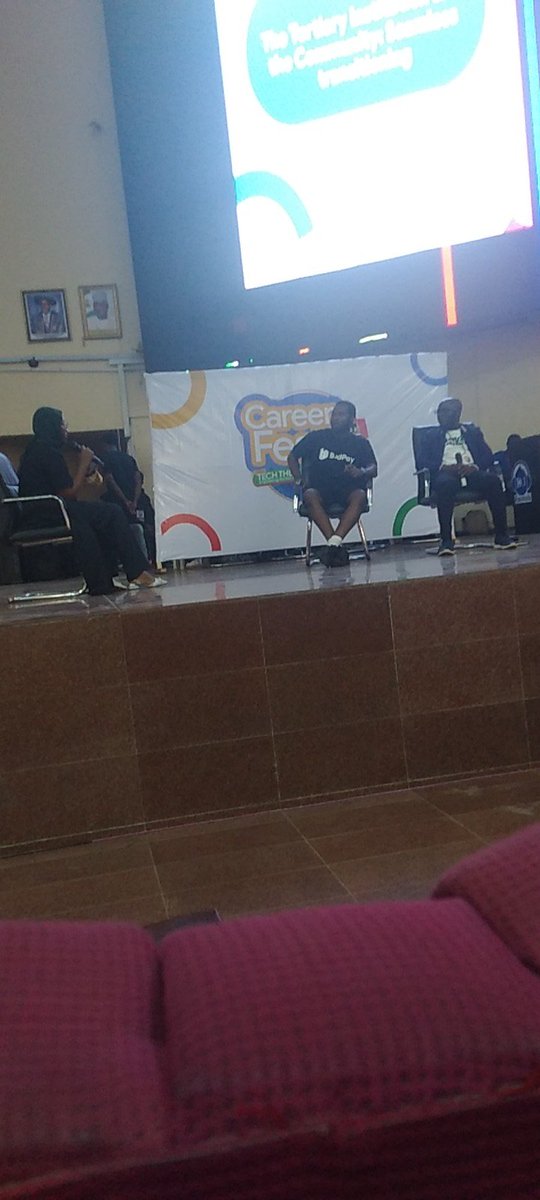 The panel session is anchored by Miss Bello and here we have Kamaldeen Kehind and Dr Yahaya sharing there experience with us all.
#CareerFest #gdsc_unilorin