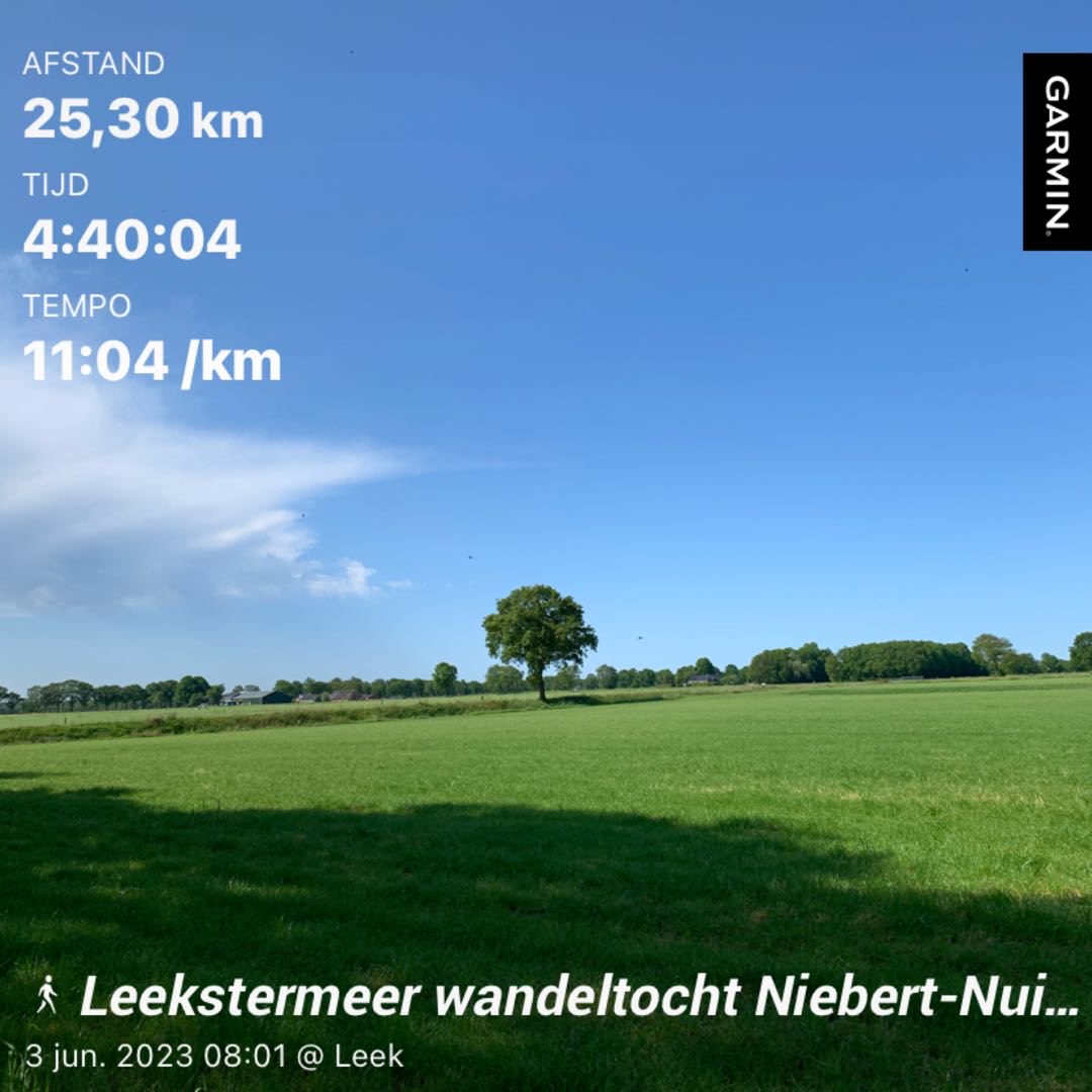 #beatyesterday #garmin Niet de ⁦<a href="/loopmaatjes/">Loopmaatjes</a>⁩ aan vandaag, maar een mooie wandeltocht gelopen🥾